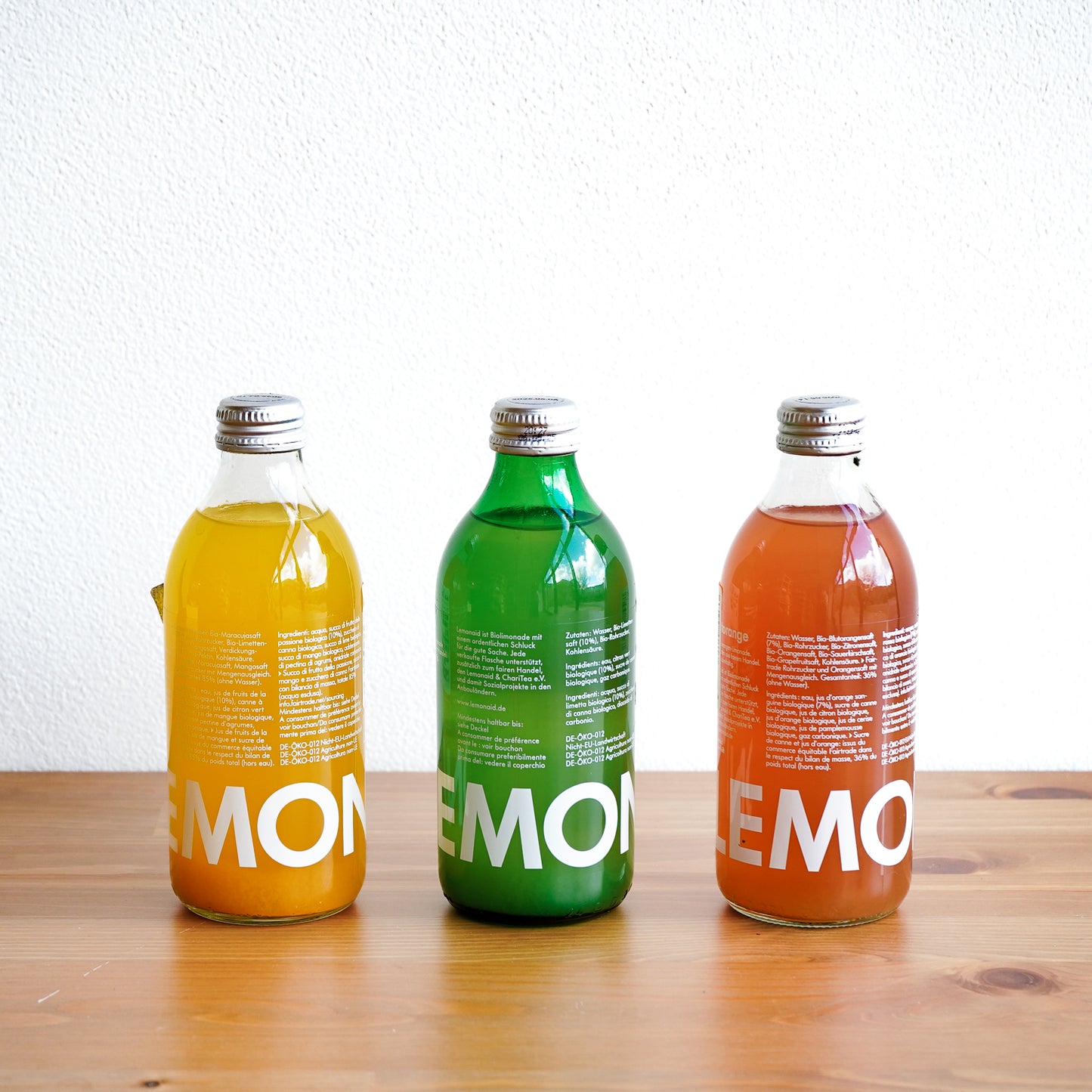 オーガニック果汁入り!「有機スパークリングエイド」3種《飲んだ後の瓶をアップサイクルも!》