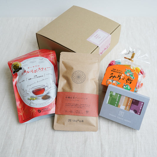 【母の日限定ギフトE】体を温める紅茶・ルイボスティーとお茶菓子のセット